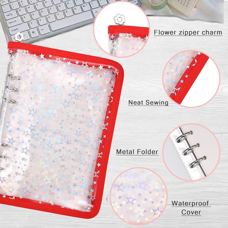 MUDOR 4 in 1 Sticker Storage Organizer, Binder with Storage Sleeves and Release Paper, Reusable Collecting Book Album Holder, A5 Blank Container Organizer - Image 3